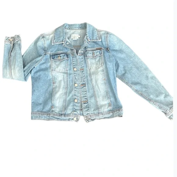 Calvin Klein Women Jean Jacket Size Large - Picture 5 of 5